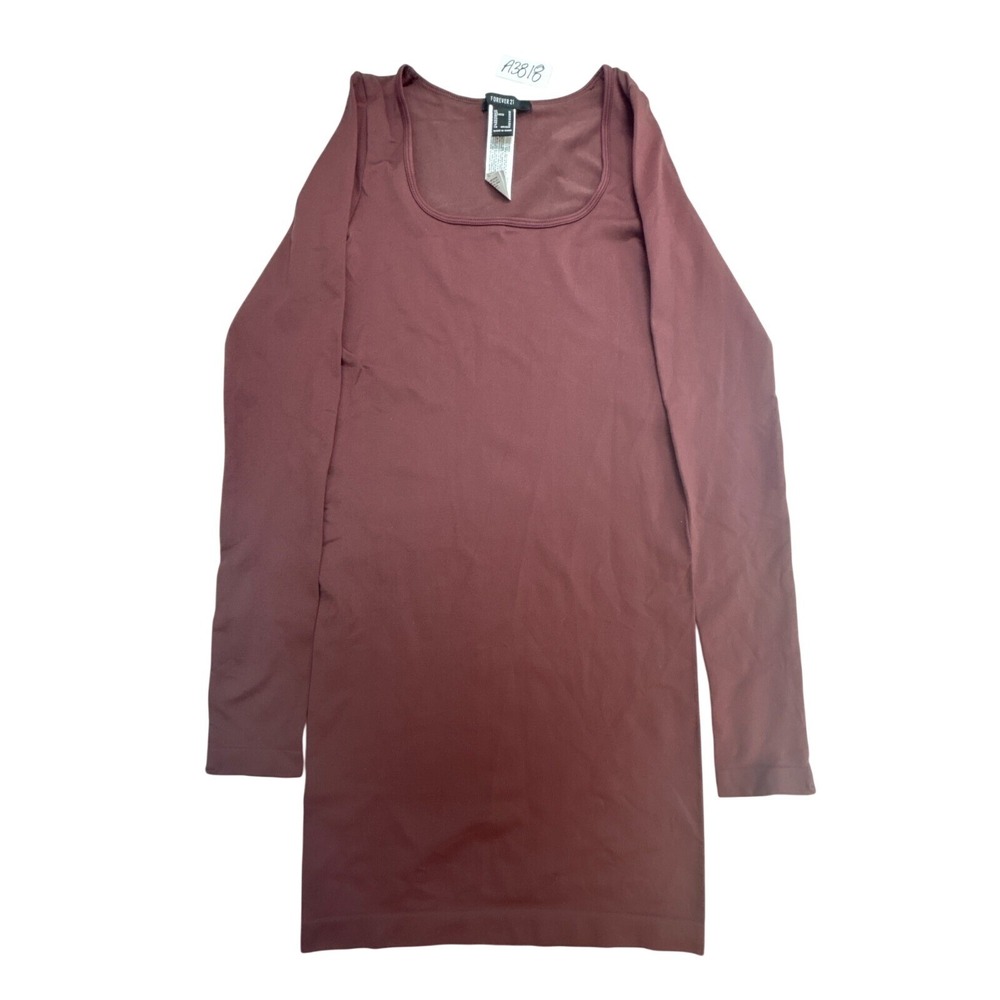 Forever 21 dress Women's size Medium burgundy long-sleeve